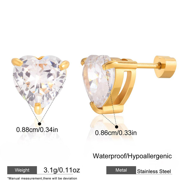 Lumière CZ Stud Earrings