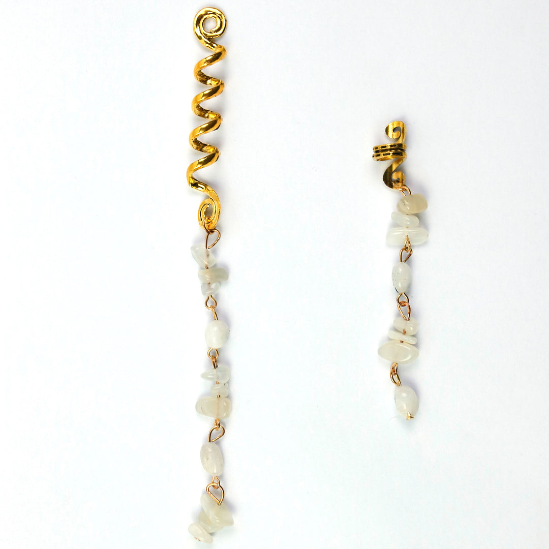 Boho Stone Tassel Hair Accessory