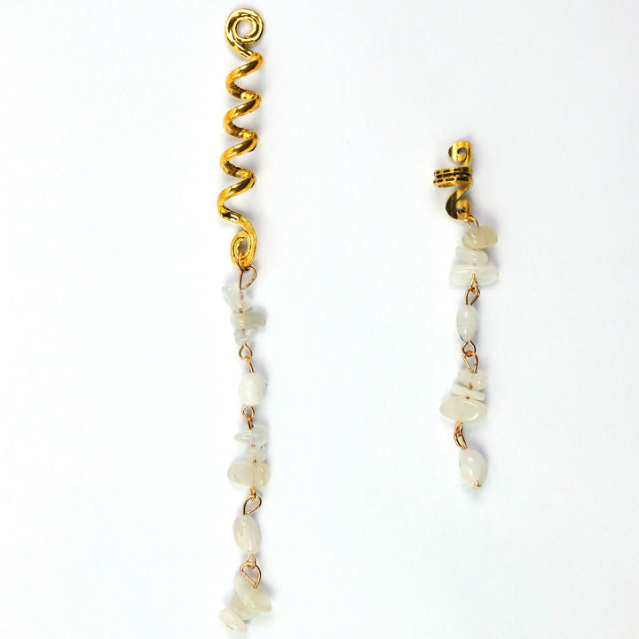 Boho Stone Tassel Hair Accessory