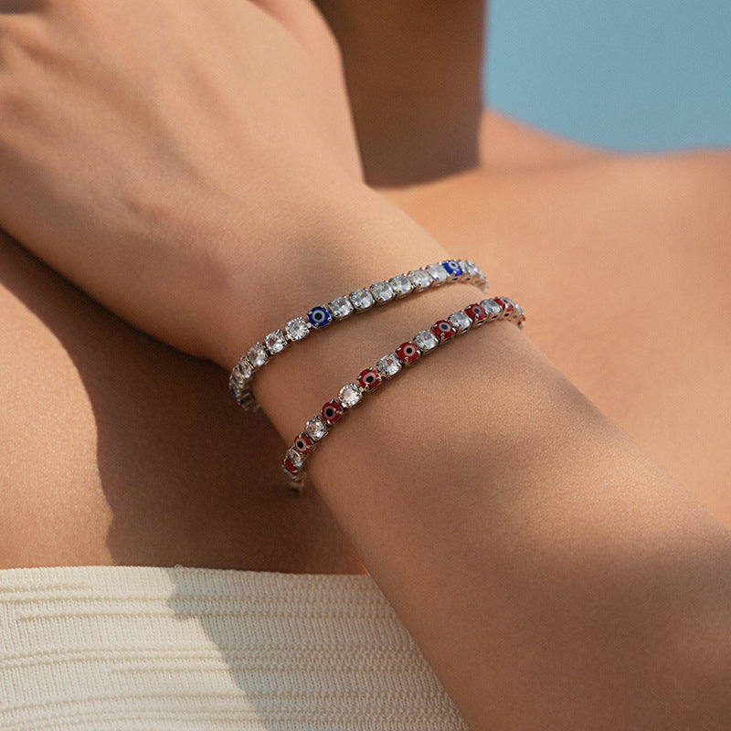 Evil Eye Tennis Bracelet