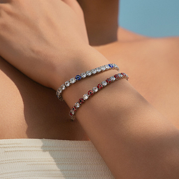 Evil Eye Tennis Bracelet