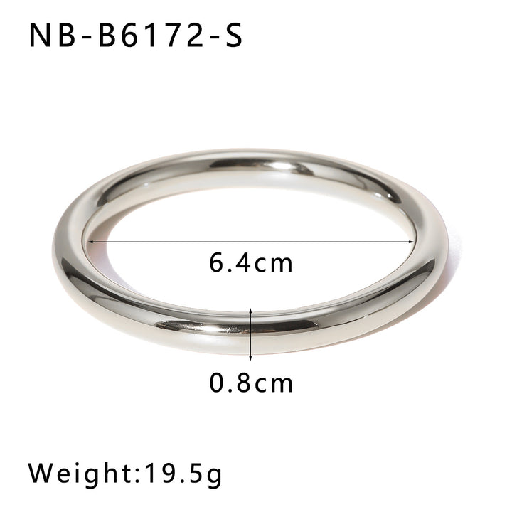 Minimalist Smooth Bangle Bracelet