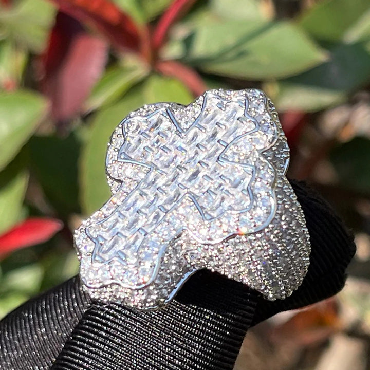 Celestial Cross Pavé Ring