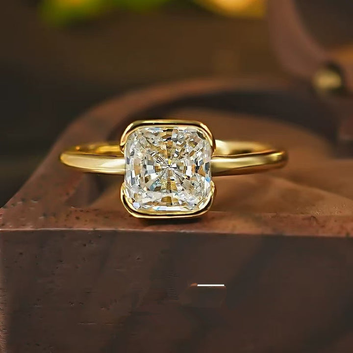Lumina Cushion Solitaire Ring