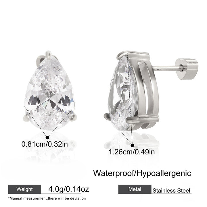 Lumière CZ Stud Earrings