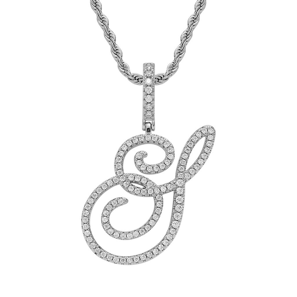 Personalized Letter Zircon Pendant Necklace