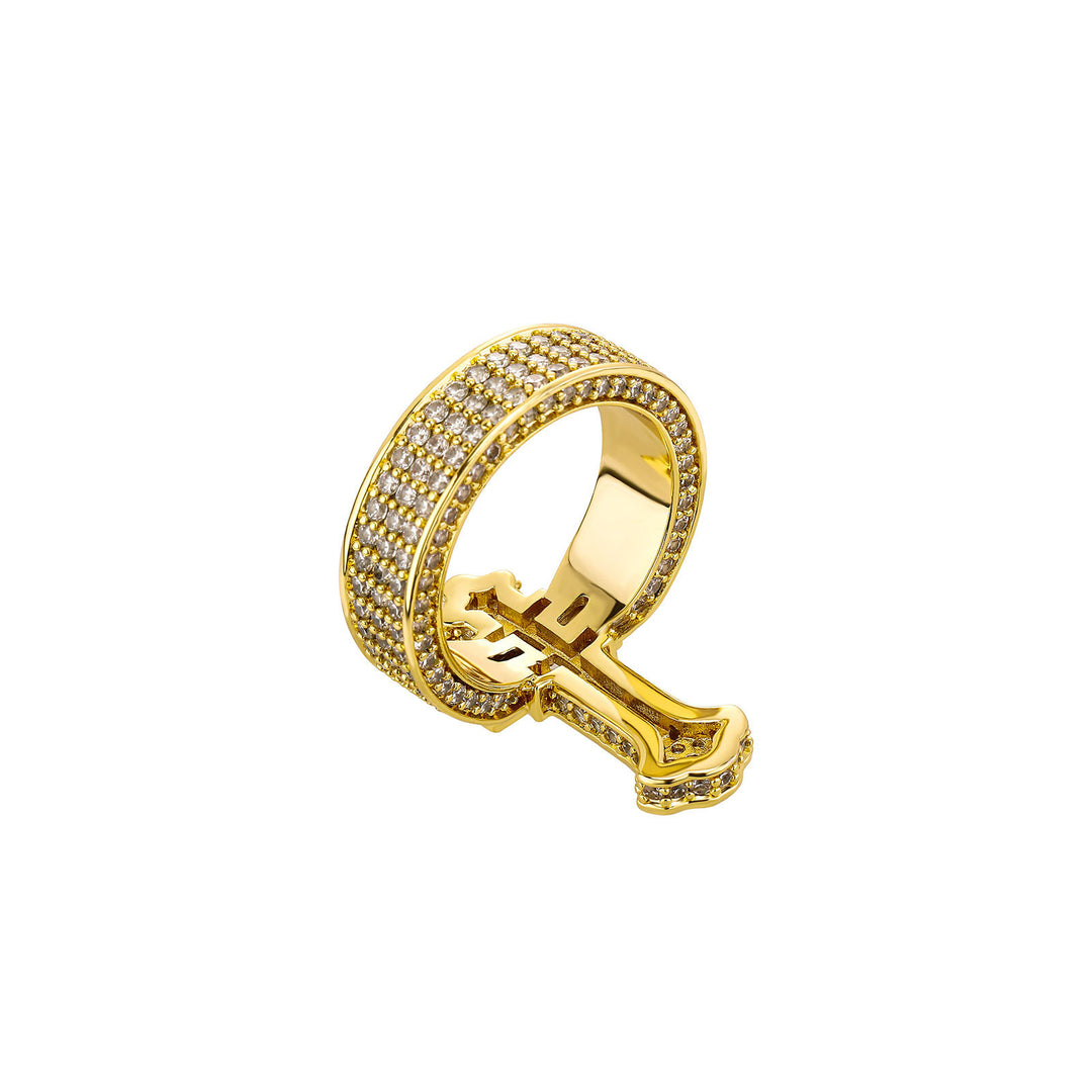 Radiant Cross Pavé Ring