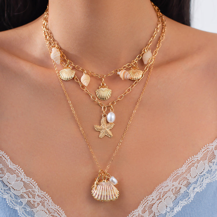 Boho Mixed Charm Pendant Necklace