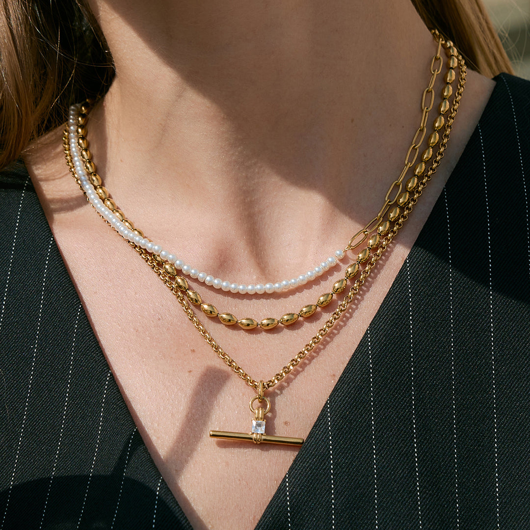 Talia T-Bar Pendant Necklace