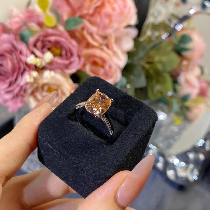 Cushion Cut Gemstone Ring