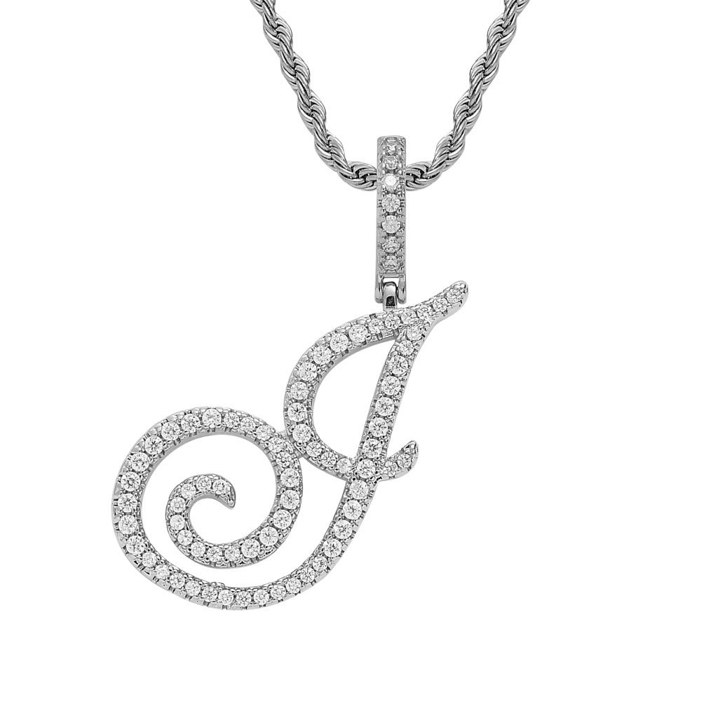 Personalized Letter Zircon Pendant Necklace