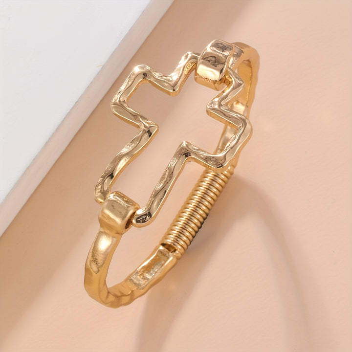 Vintage Cross Cuff Bracelet