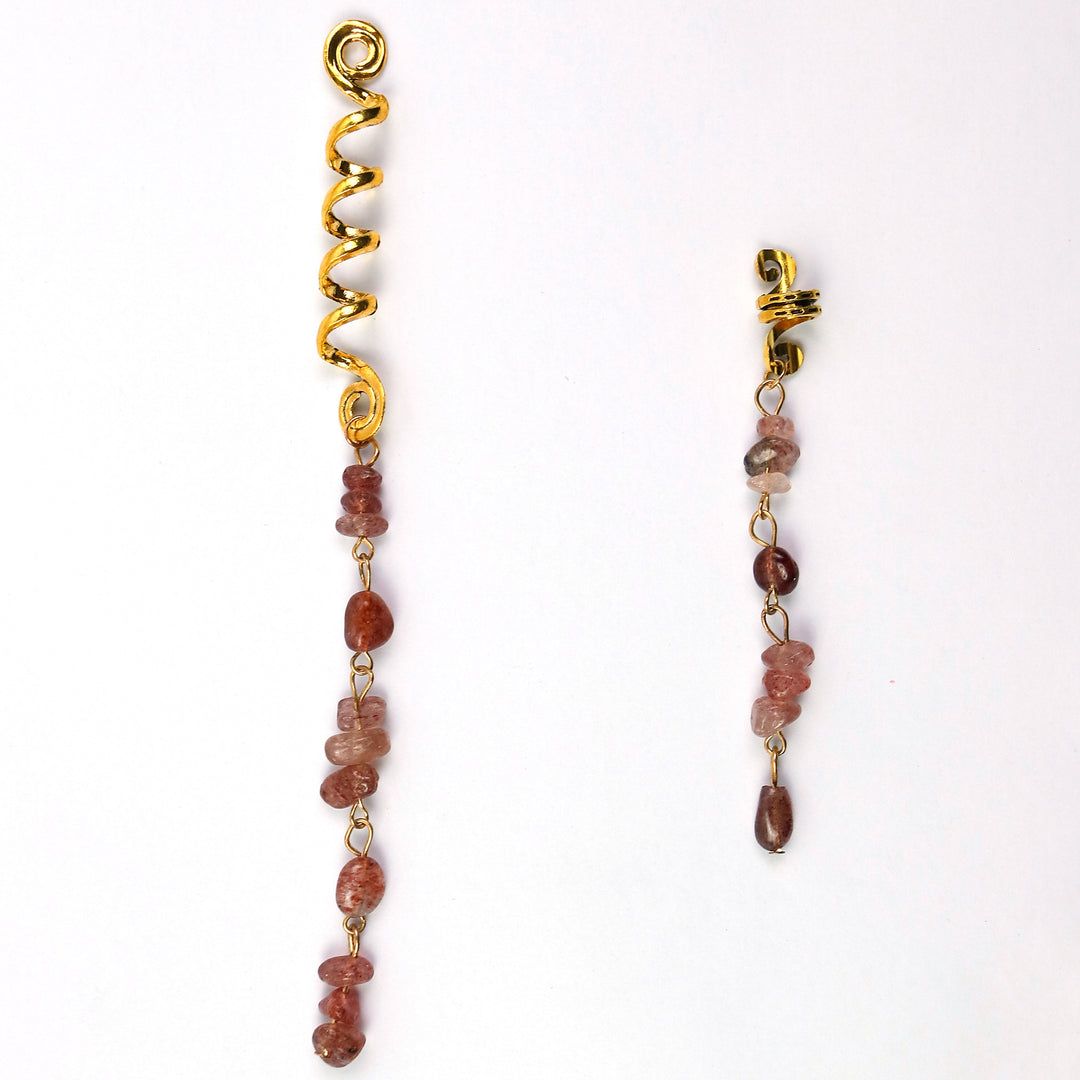 Boho Stone Tassel Hair Accessory