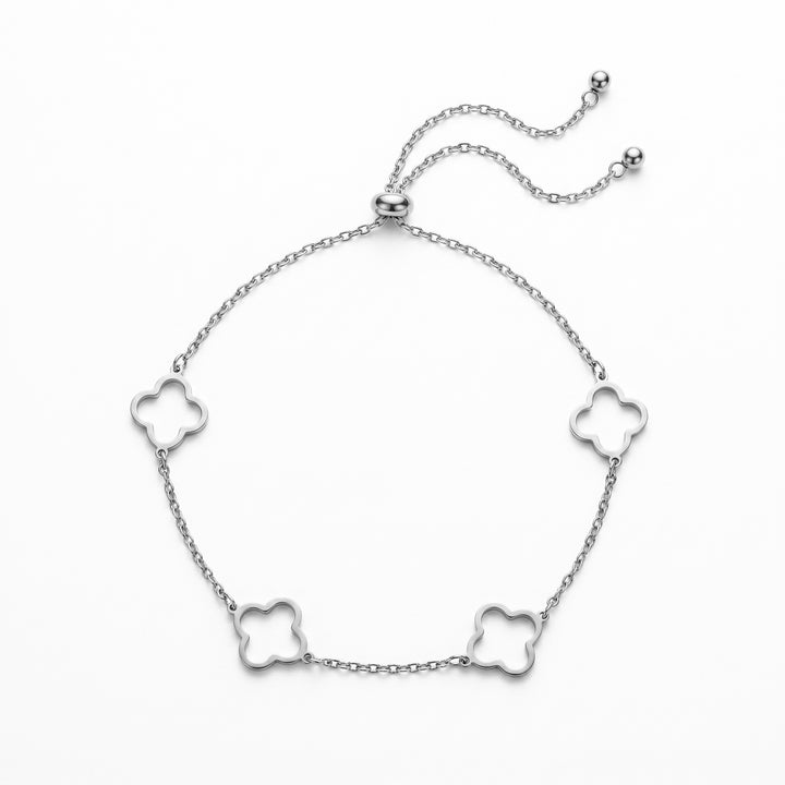 Four-Leaf Clover Charm Anklet