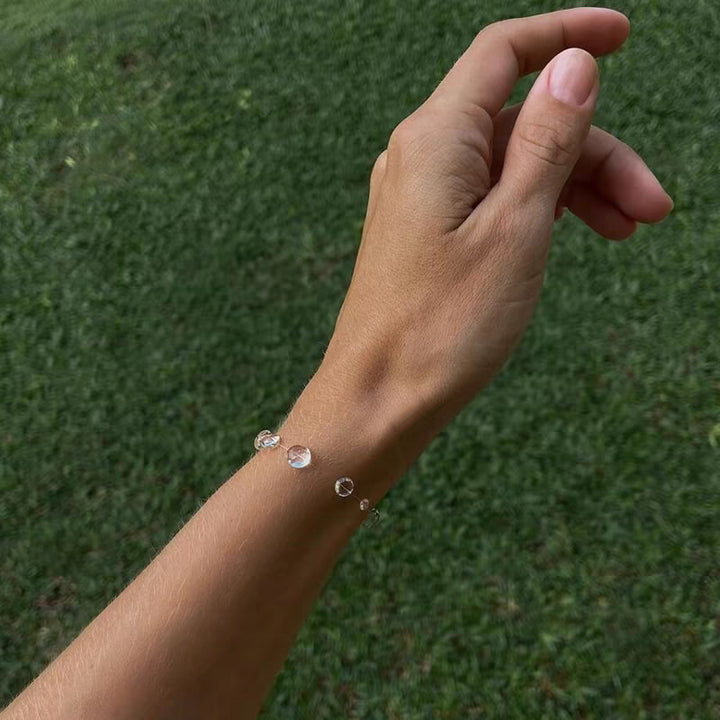 Transparent Crystal Water Drop Jewelry Set