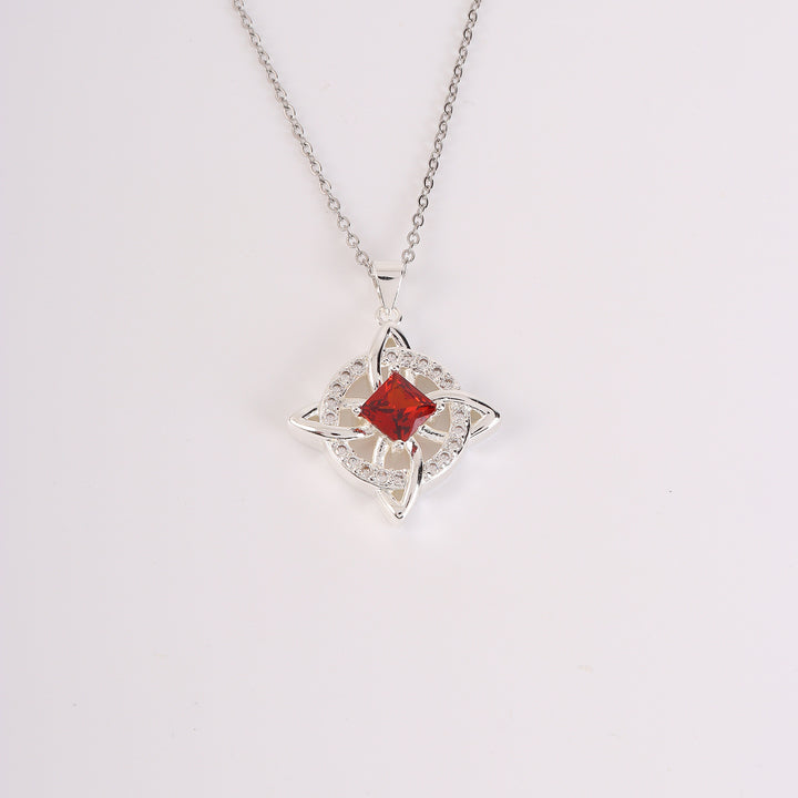 Birthstone Zircon Pendant Necklace
