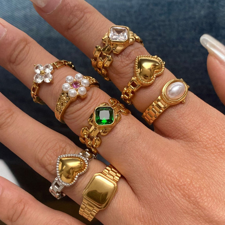 Pearl Vintage Statement Ring