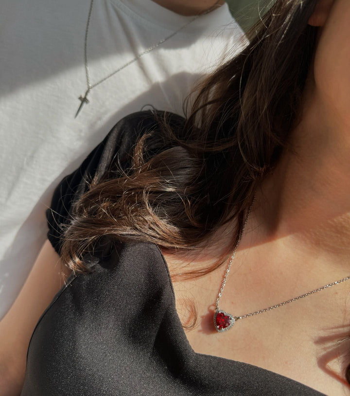 Sword Heart Ruby Necklace