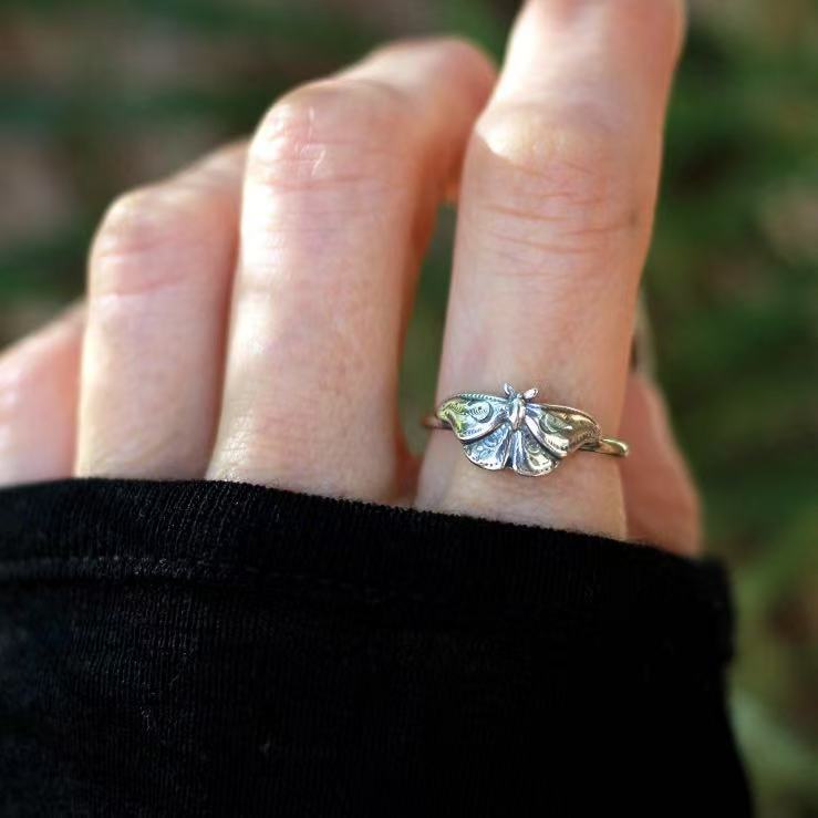Vintage Moth Ring