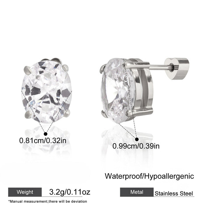 Lumière CZ Stud Earrings