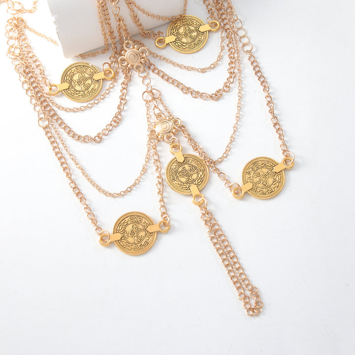 Layered Draped Anklet