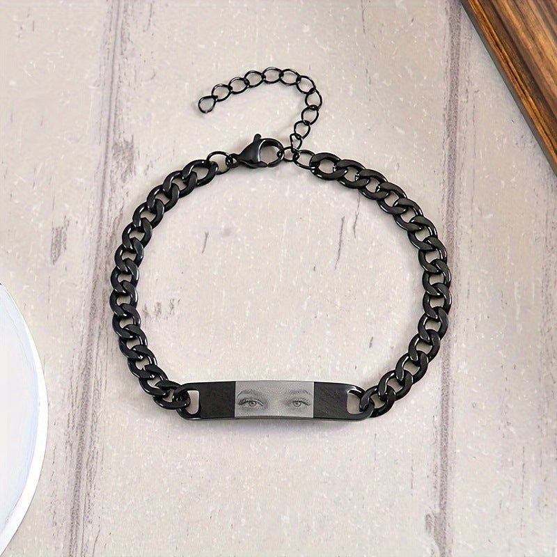 Engraved Chain Bracelet