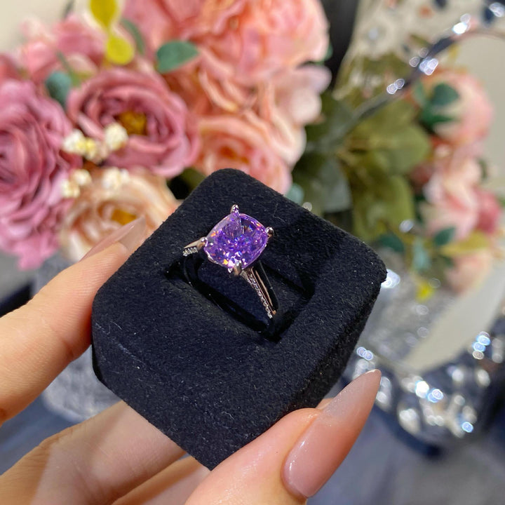 Cushion Cut Gemstone Ring