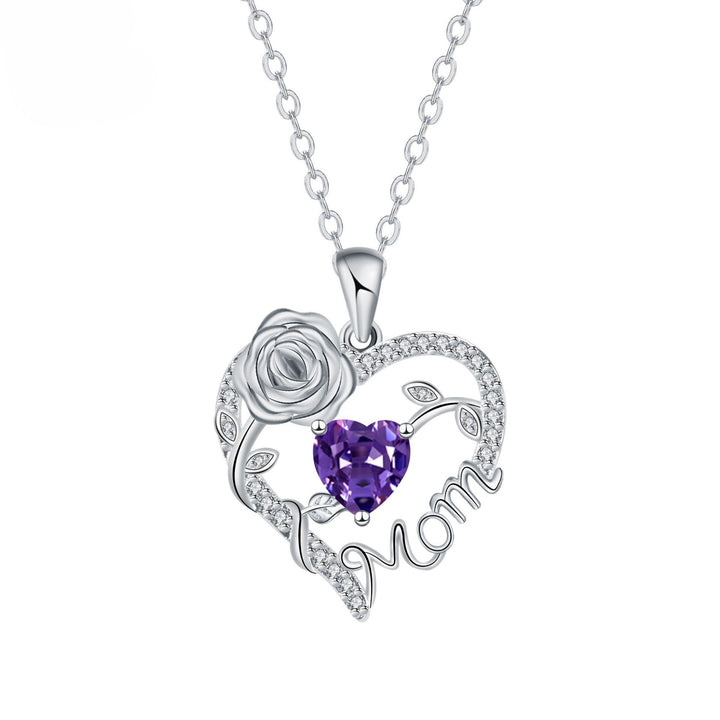 Rose Heart Love Pendant Necklace