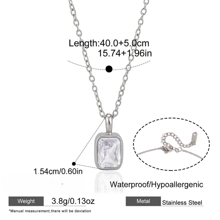 Luminous Bezel Pendant Necklace