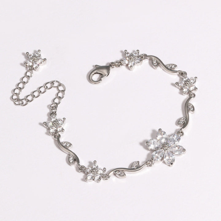 Multicolor Floral Zircon Bracelet