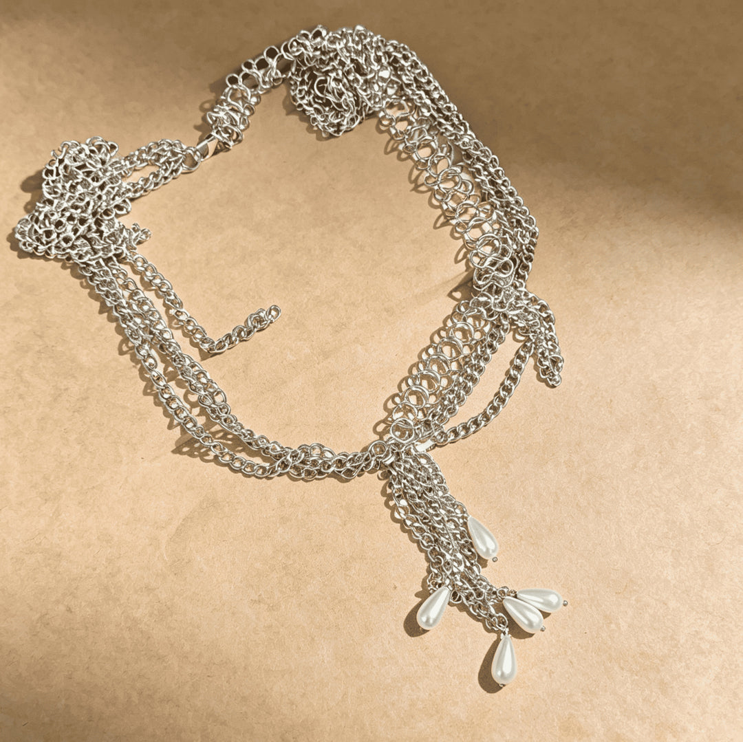 Pearl Drop Chain Waist Belt