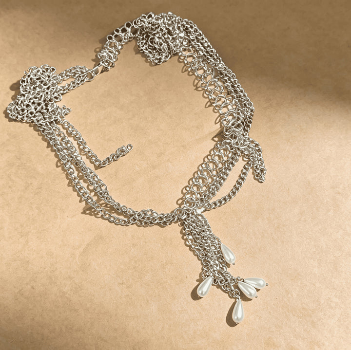Pearl Drop Chain Waist Belt