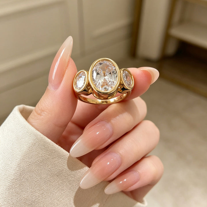 Triple Oval Radiance Ring
