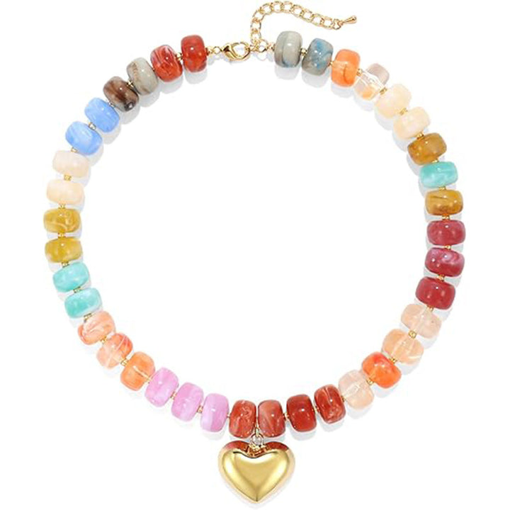 Colorful Natural Stone Necklace