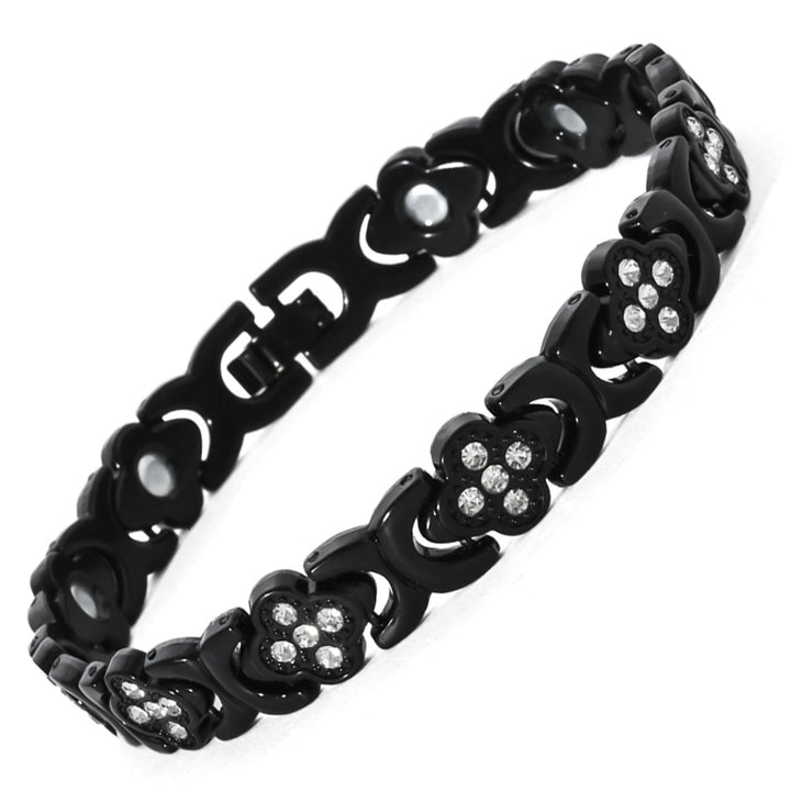Four-Leaf Clover Zircon Bracelet