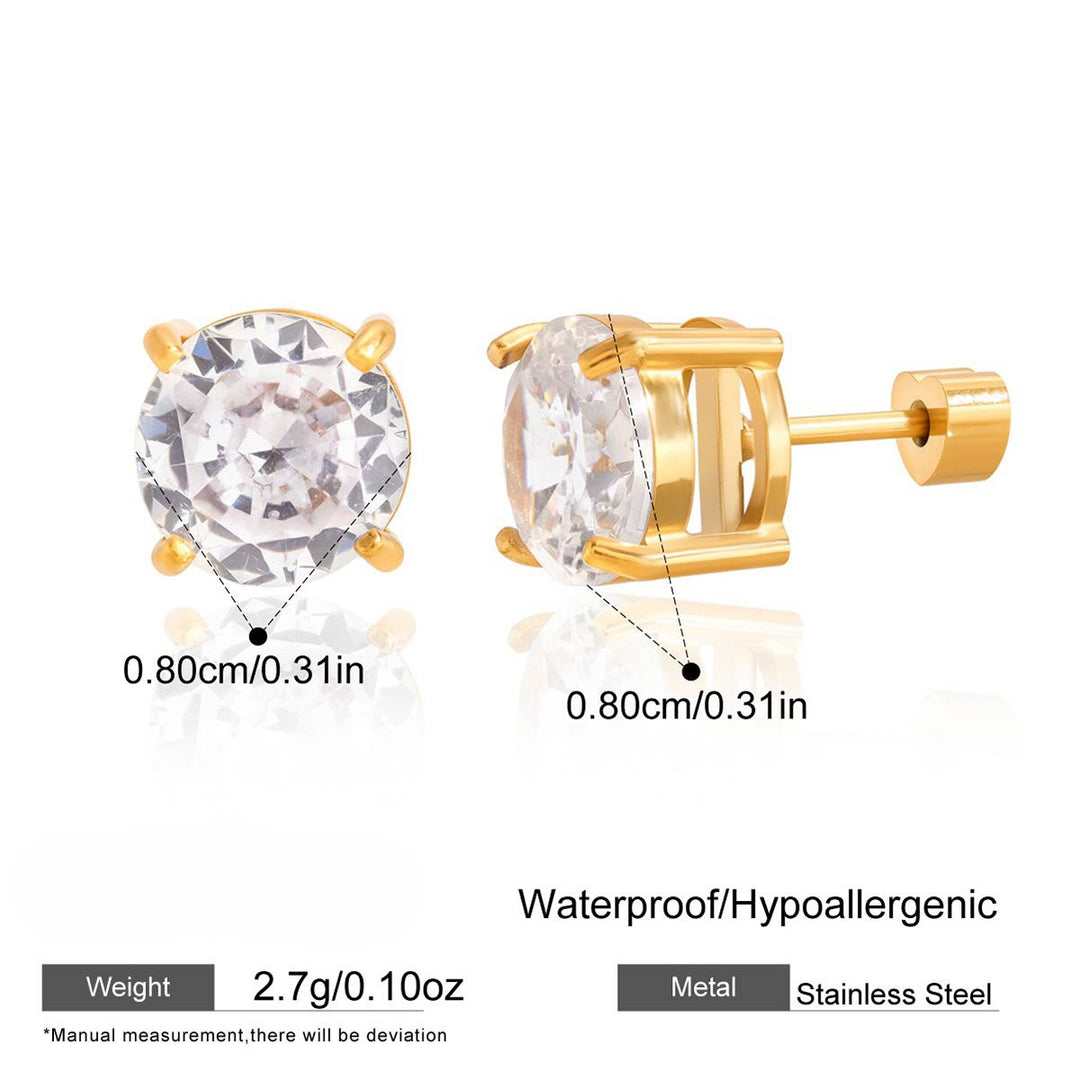 Lumière CZ Stud Earrings