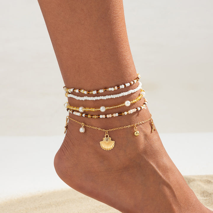 Shell Beaded Anklet