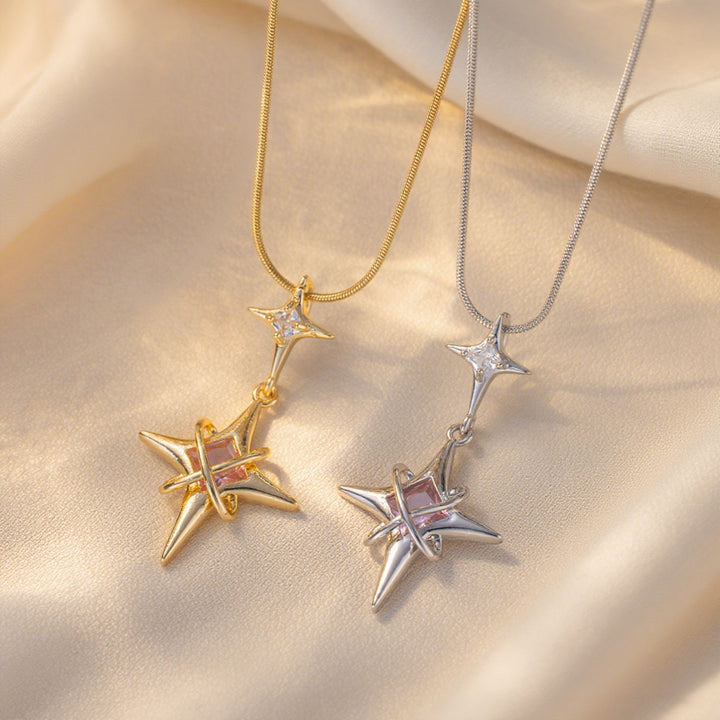 Celestial Star Crystal Necklace