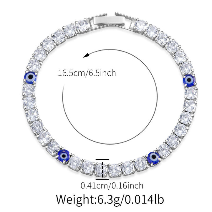 Evil Eye Tennis Bracelet