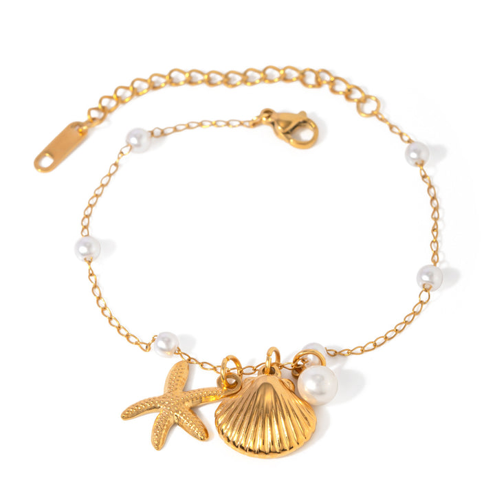 Ocean Charm Pearl Bracelet