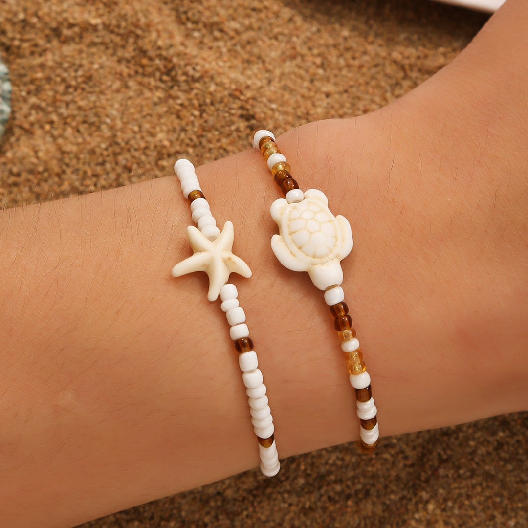 Ocean Charm Bracelet Set