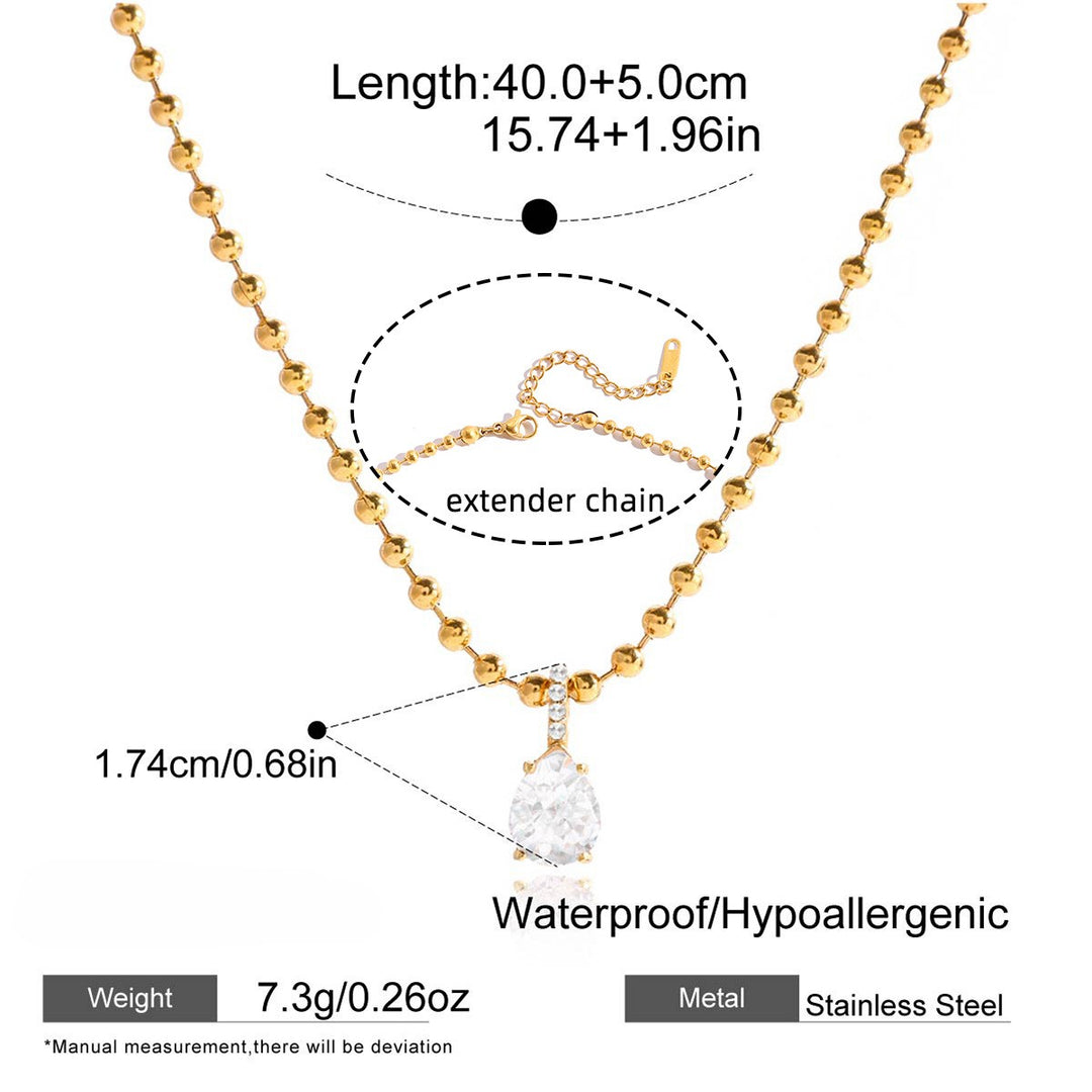 Luminous Bezel Pendant Necklace