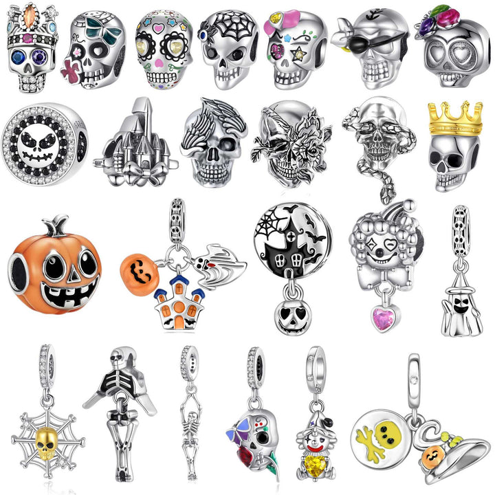 Halloween Skull Charm Collection