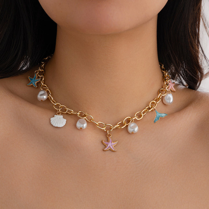 Boho Mixed Charm Pendant Necklace