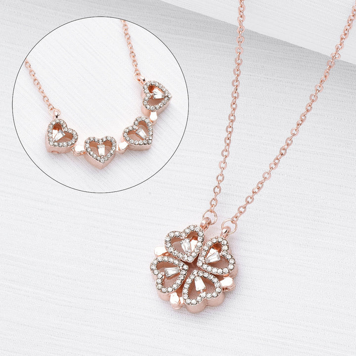 Transformable Four Heart Necklace