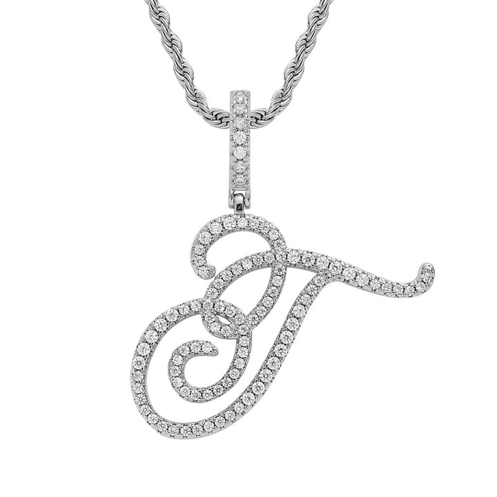 Personalized Letter Zircon Pendant Necklace