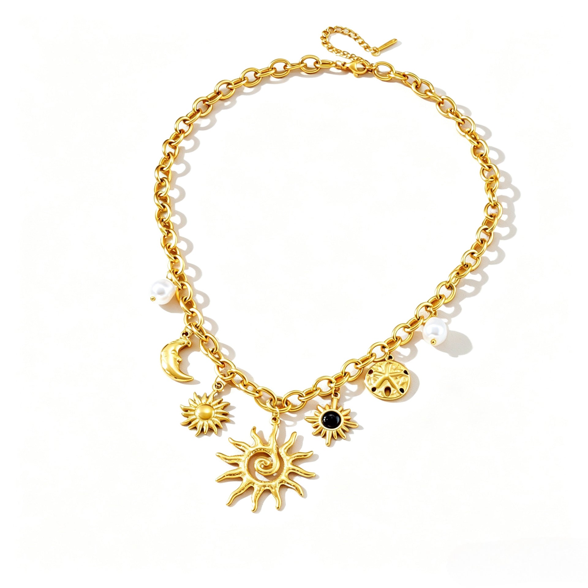 Celestial Sun Moon Necklace