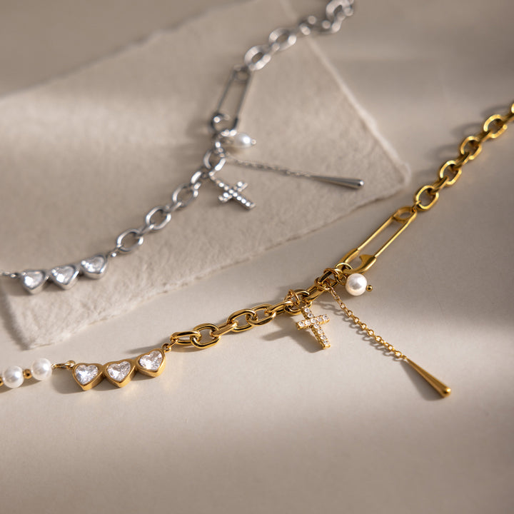 Mixed Charm Chain Necklace