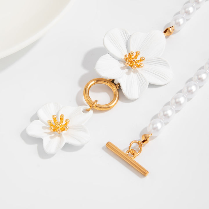 Floral Pearl Anklet