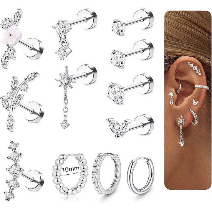 Everyday Sparkle Multi-Style Earring Set